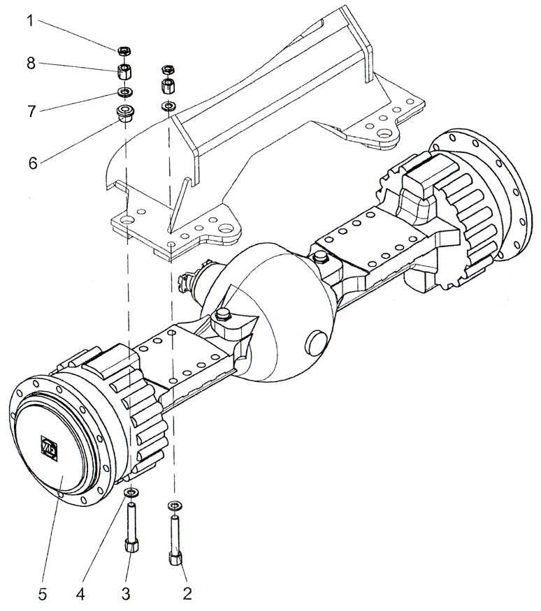 ПК46.02.10.000 Установка переднего моста ПК46.02.10.000 Установка переднего моста